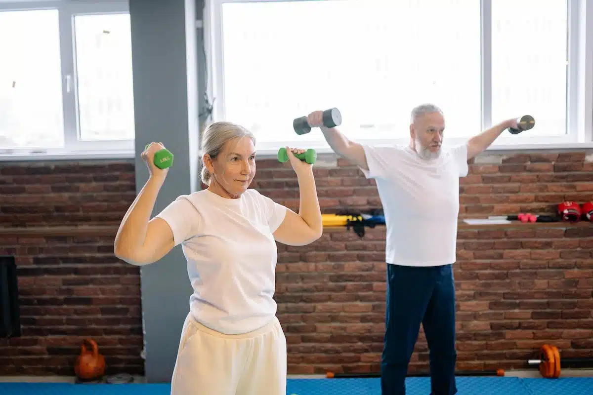 seniors exercising