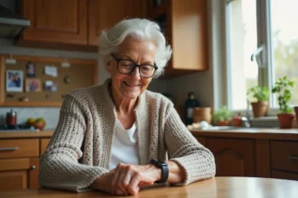Seniors utilisant des objets connectés pour améliorer leur autonomie à domicile